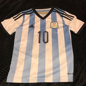 Messi Youth Soccer Argentina Jersey